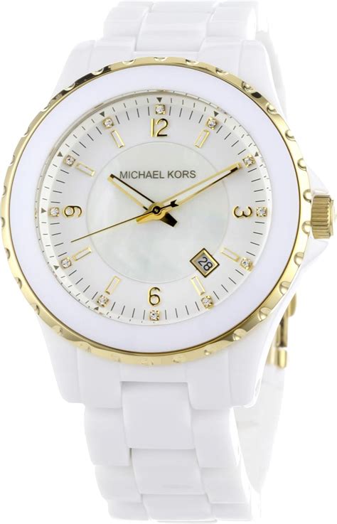 reloj michael kors mujer gold color|Michael Kors reloj mujer blanco.